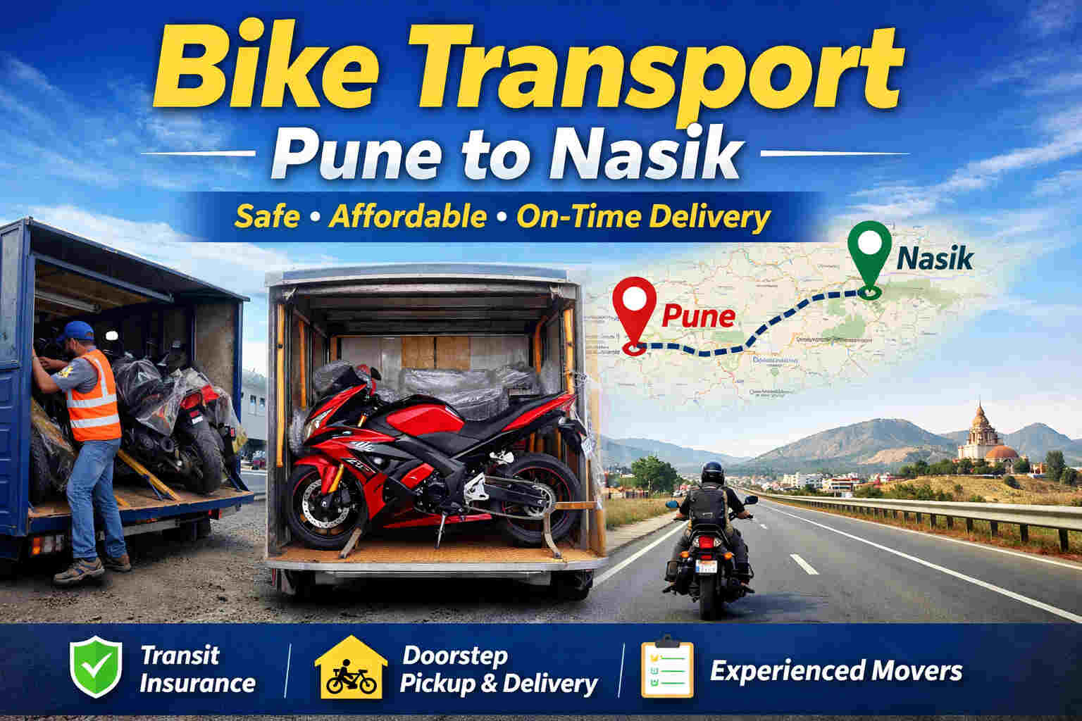 Bike Transport pune to nasik