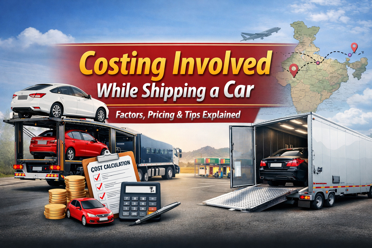 Costing involved while shipping a car