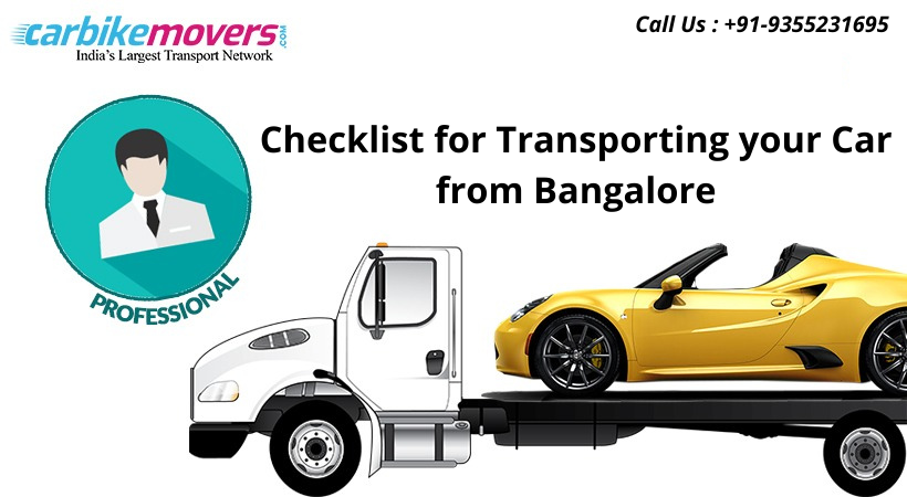 Checklist for Transporting your Car from Bangalore