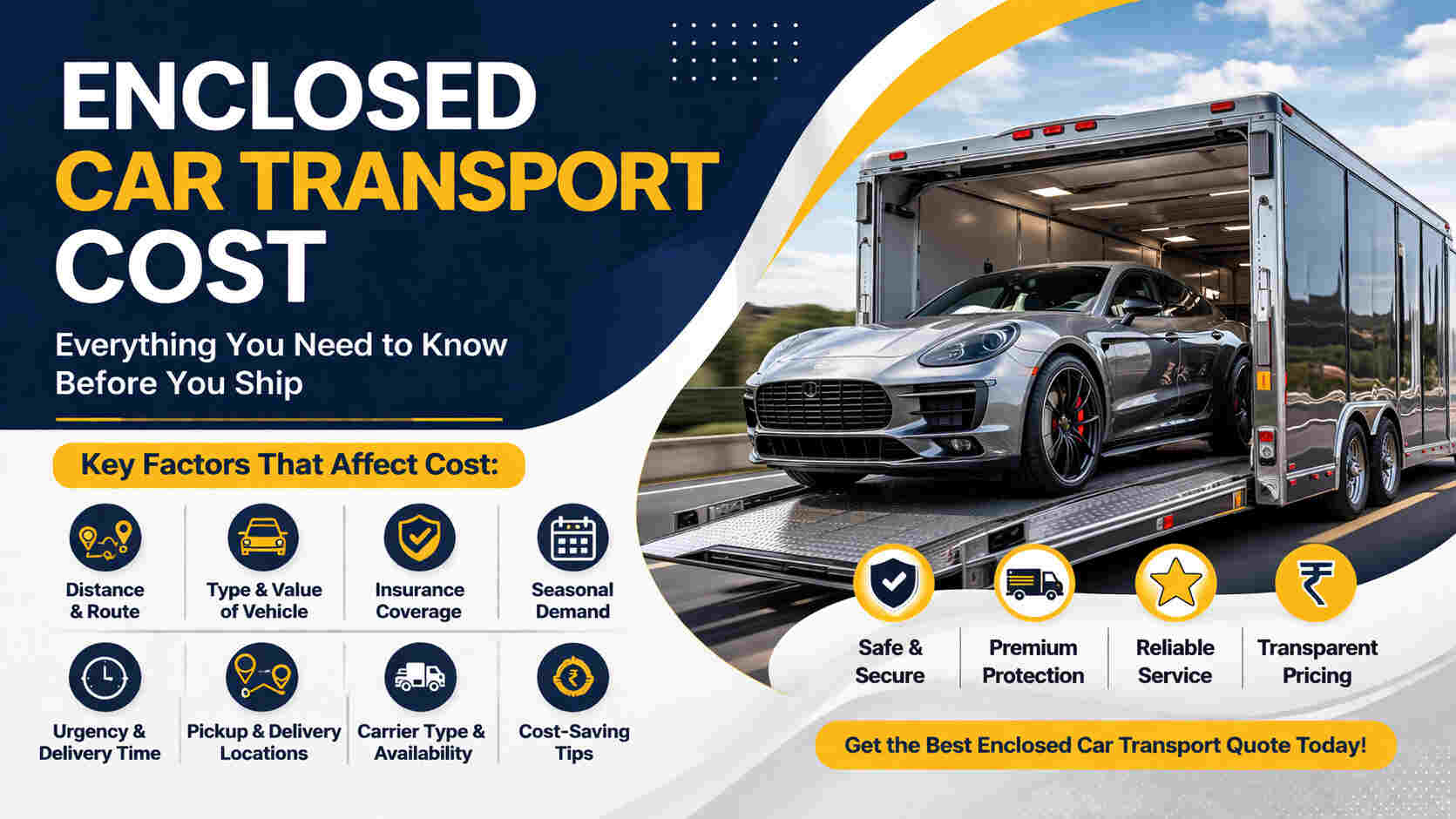 enclosed car transport cost